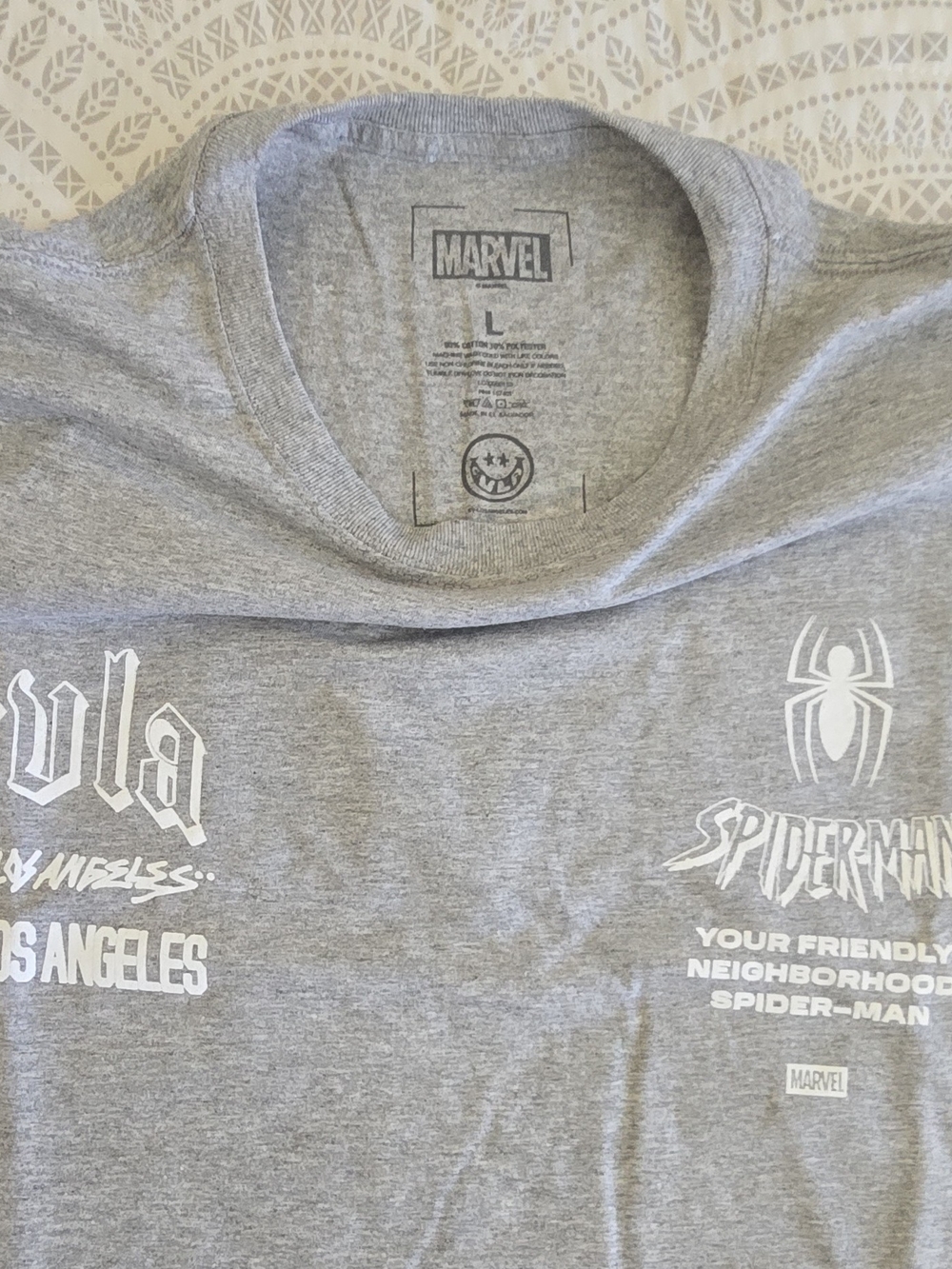 Marvel Spider-Man Grey Kids Graphic Tee